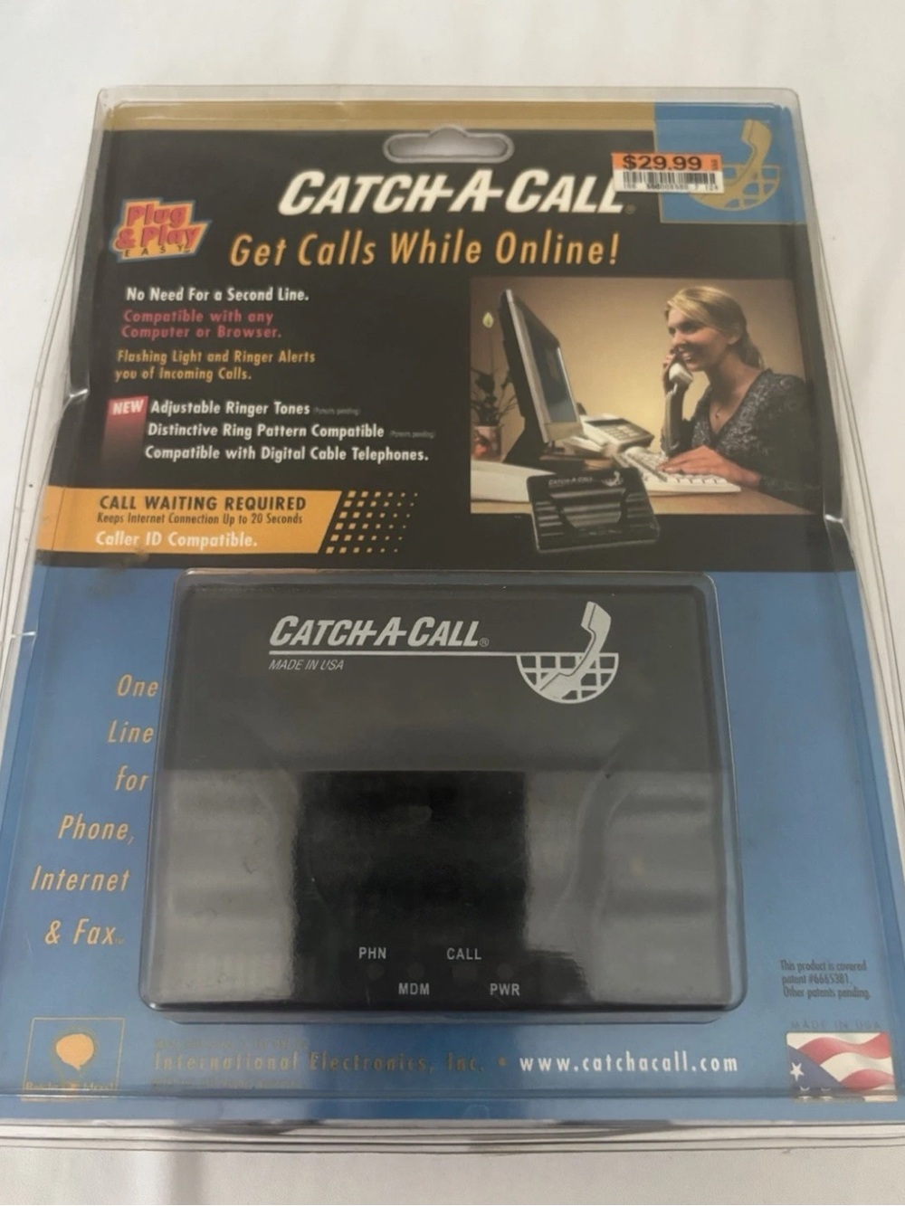 Catch-A-Call Internet Call Adapter - Black